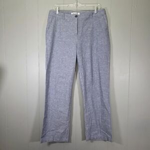Collection Linen Blended Gray Bluish Light Weight Pants Size 10